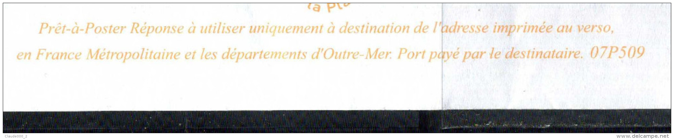 PAP Lamouche " SECOURS CATHOLIQUE RESEAU MONDIAL CARITAS " Port Payé Par 07P509 NEUF ** - Prêts-à-poster:Answer/Lamouche