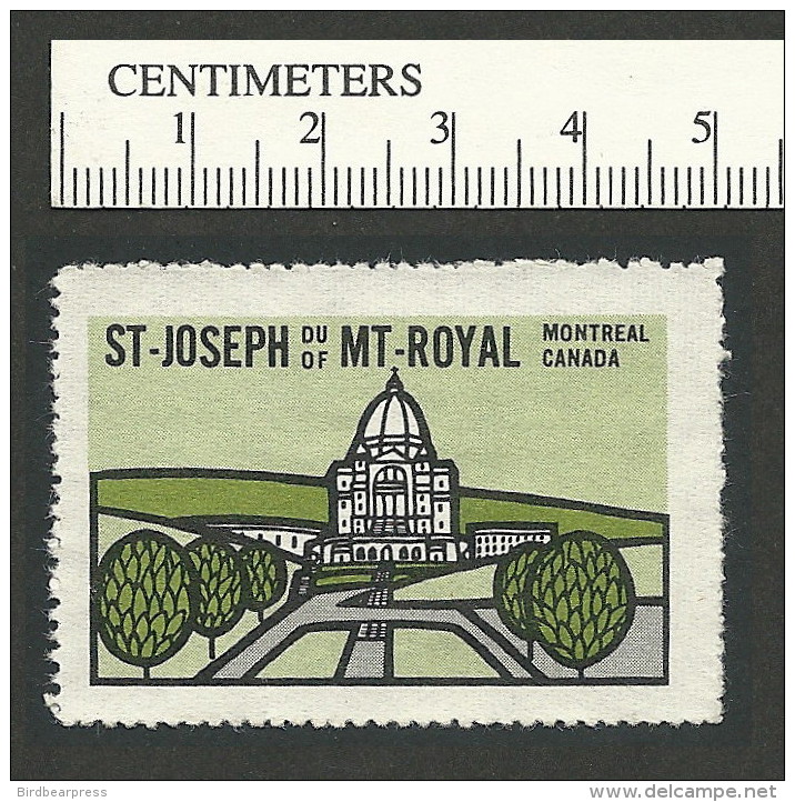 B35-46 CANADA Quebec Montreal Oratoire St Joseph Used 15 - Vignettes Locales Et Privées