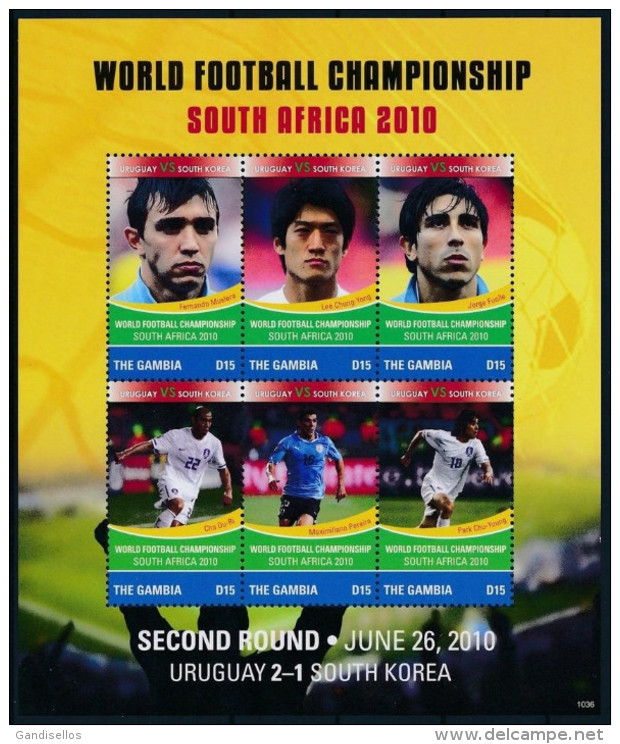 GAMBIA SHEET SOCCER FOOTBALL FUTBOL WORLD CUP SOUTH AFRICA 2010 SPORTS DEPORTES - 2010 – South Africa