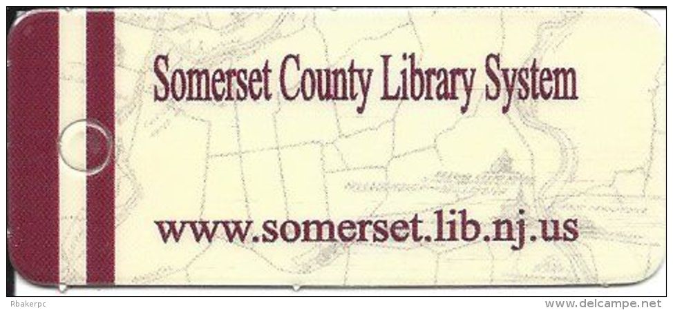 Sumerset County Library System In NJ - Small Keyring & Full Sized Library Cards - Other & Unclassified