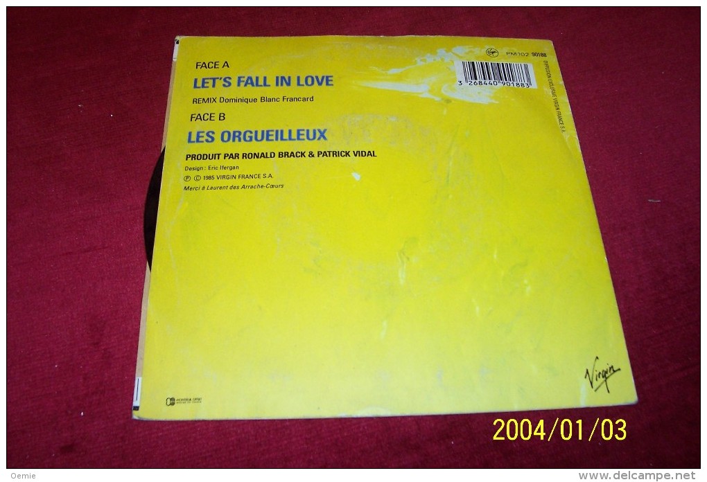 GRAZIELLA  DE  MICHELE  ° LET'S FALL IN LOVE - 45 T - Maxi-Single