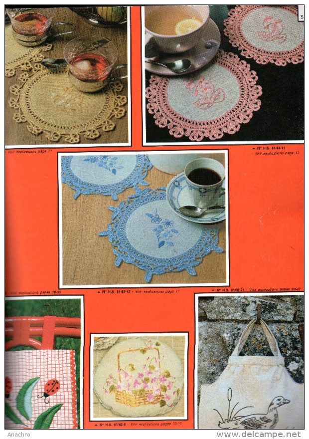 TOUTE LA BRODERIE 1983 JOURNAL DES BRODEUSES 104 pages SACS PRENOMS BAVOIRS ROBES ANIMAUX