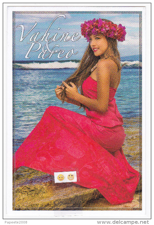 Polynésie Française / Tahiti - Carte Postale Prétimbrée à Poster  / Novembre 2015 - Vahine Pareo 3 - Neufs