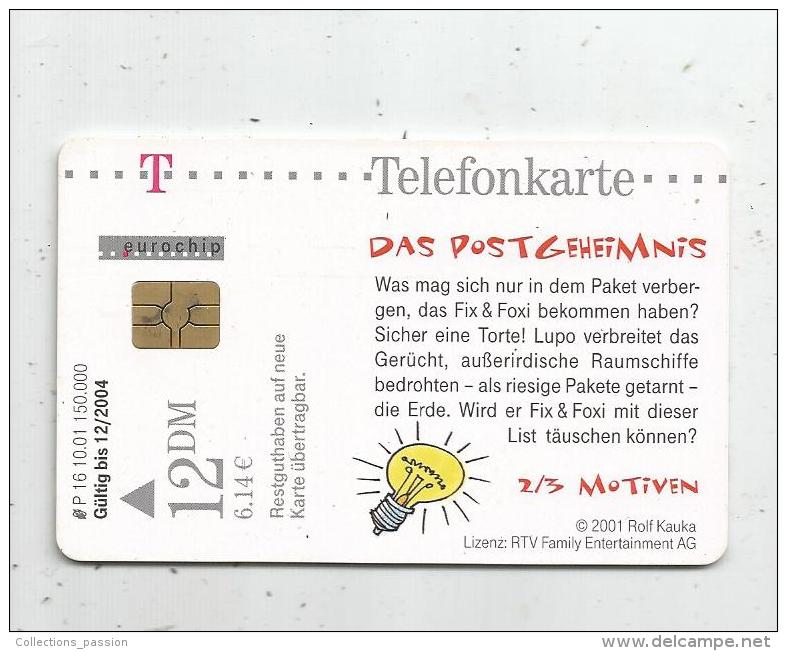 TELEFONKARTE , TELECARTE , Bd , FIX & FOXI , 2 Scans - BD