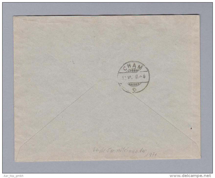 Schweiz Wertziffer 1899-06-12 Murgenthal Brief Wertziffer Zu # 60B + 65B - Oblitérés