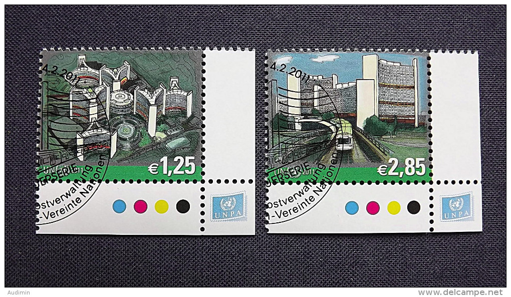 UNO-Wien 689/0 Oo/used, UNO-Gebäude - Oblitérés