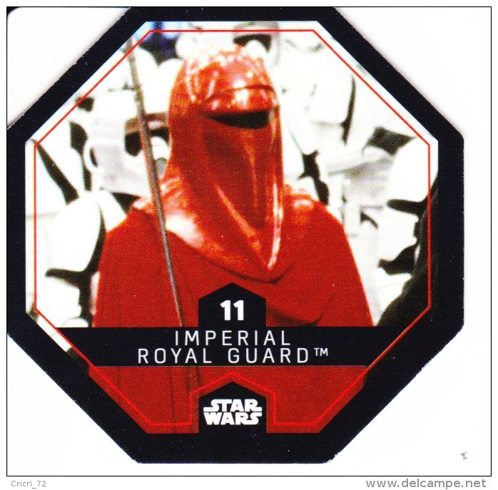 STAR WARS 2015 Vignette Jeton Image Carte LECLERC Disney Numéro 11 IMPERIAL ROYAL GUARD - Episode I