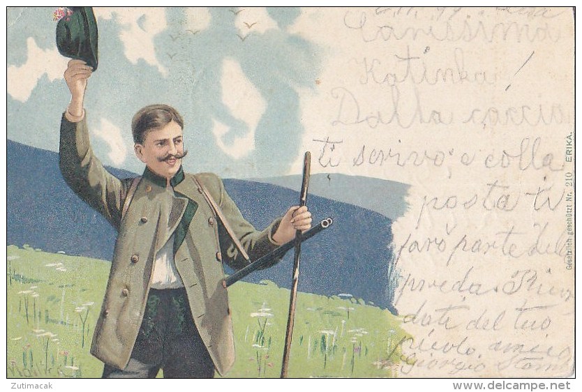 Alfred Mailick - Hunter Huntsman W Gun 1899 - Mailick, Alfred