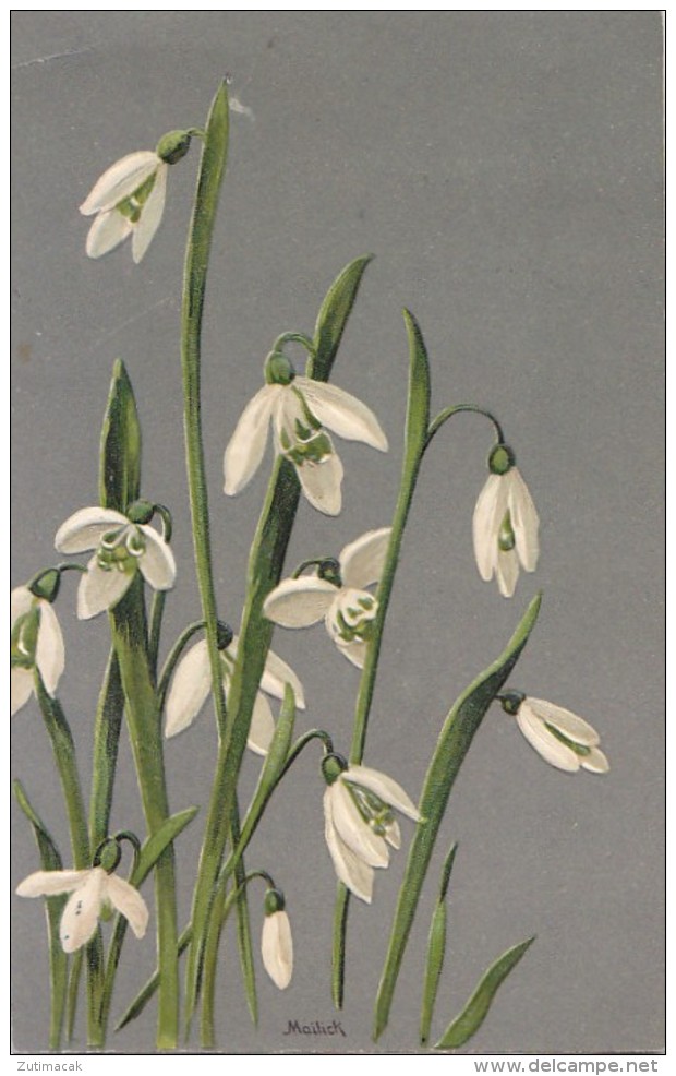 Alfred Mailick - Snowdrops Embossed Prage 1906 - Mailick, Alfred