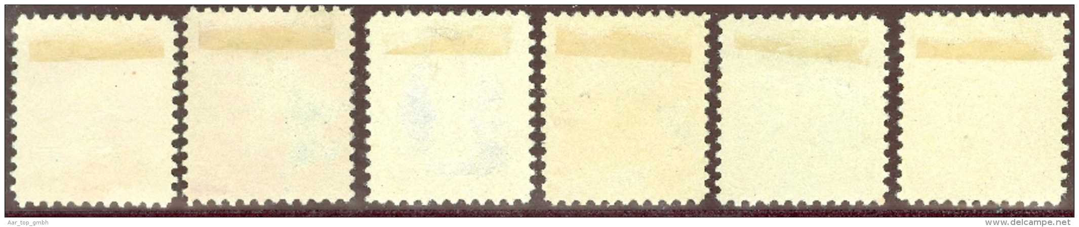 Schweiz Stehende Helvetia 1880 - 6 Libertas Mit Linienzähnung 6 Farben (Probedruck) - Neufs