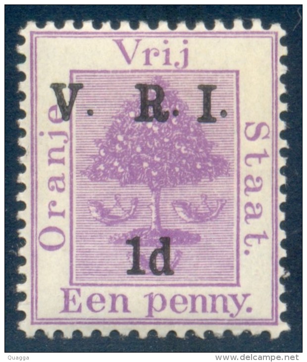 Orange Free State 1900. 1d Purple SPACE BETWEEN V And R. SACC 60k*, SG 113k* - Stato Libero Dell'Orange (1868-1909)