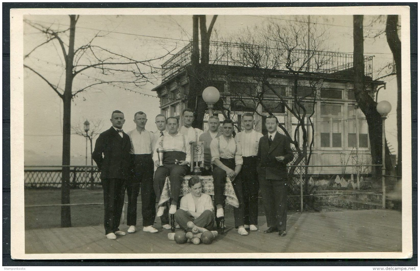 Germany Bowling Club RP Postcard - Bowling