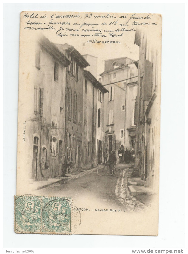13 - Bouches Du Rhone - Marseille Les Pennes Mirabeau Lançon Grande Rue Hotel De L´assassin ...1906 - Ohne Zuordnung