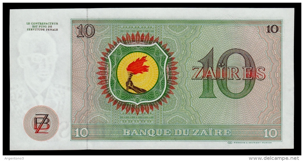 Zaire 10 Zaires 1979 UNC - Zaire