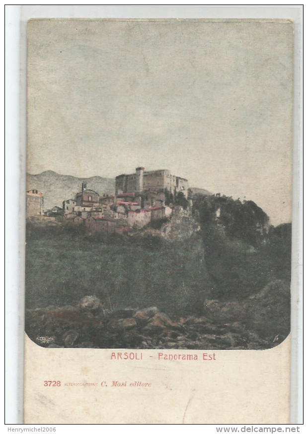 Italie - Italia - Italy- Lazio - Rome - Arsoli Panorama Est - Other & Unclassified