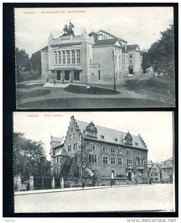 GIESSEN . Lot Of 4 Old Postcards .GERMANY - Giessen