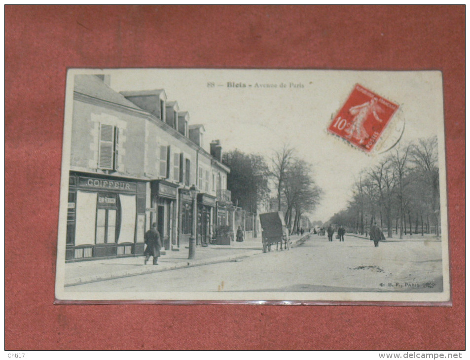 BLOIS 1910 AVENUE DE PARIS  ANIMEE   / EDIT BF PARIS    CIRC OUI - Blois