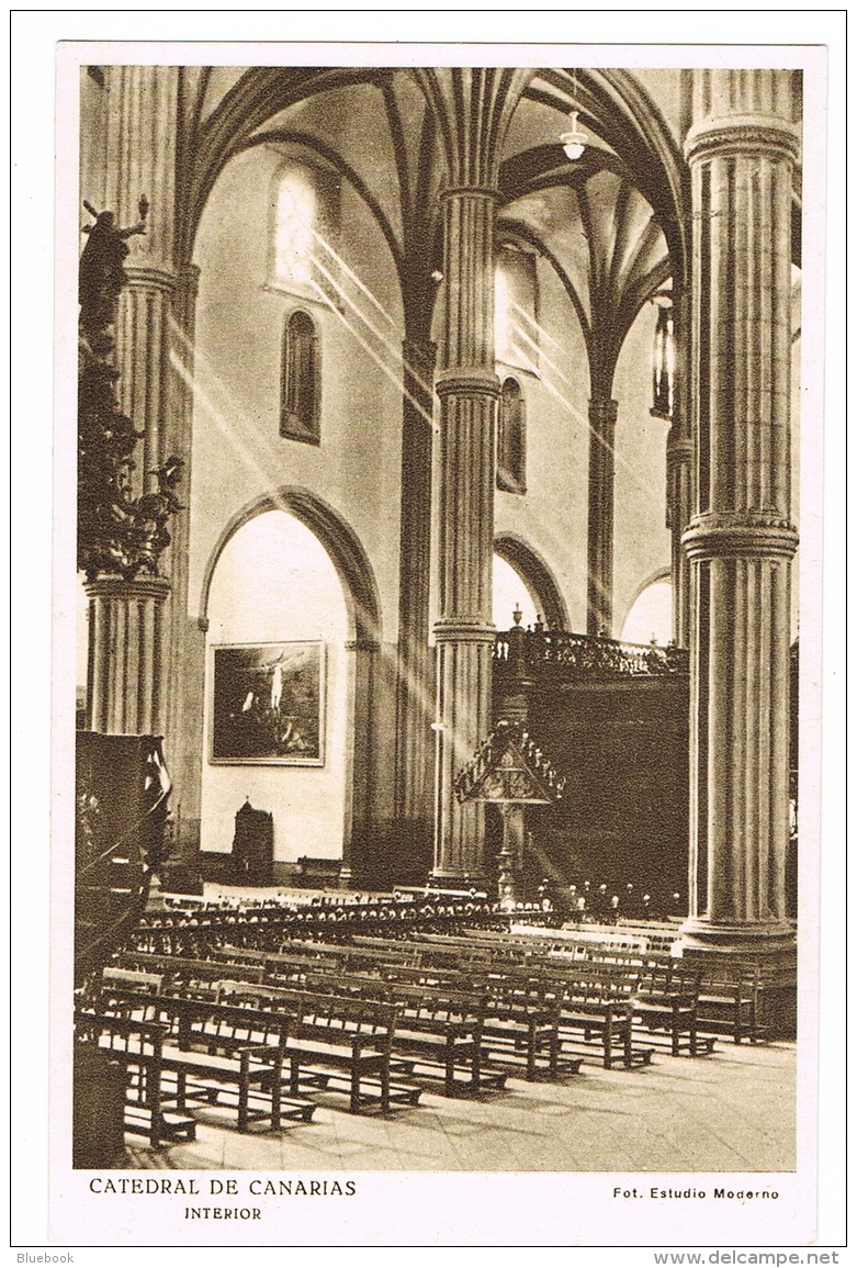 RB 1093 - 1956 Postcard - Catedral De Canarias - Las Palmas Canary Islands - Spain - Gran Canaria