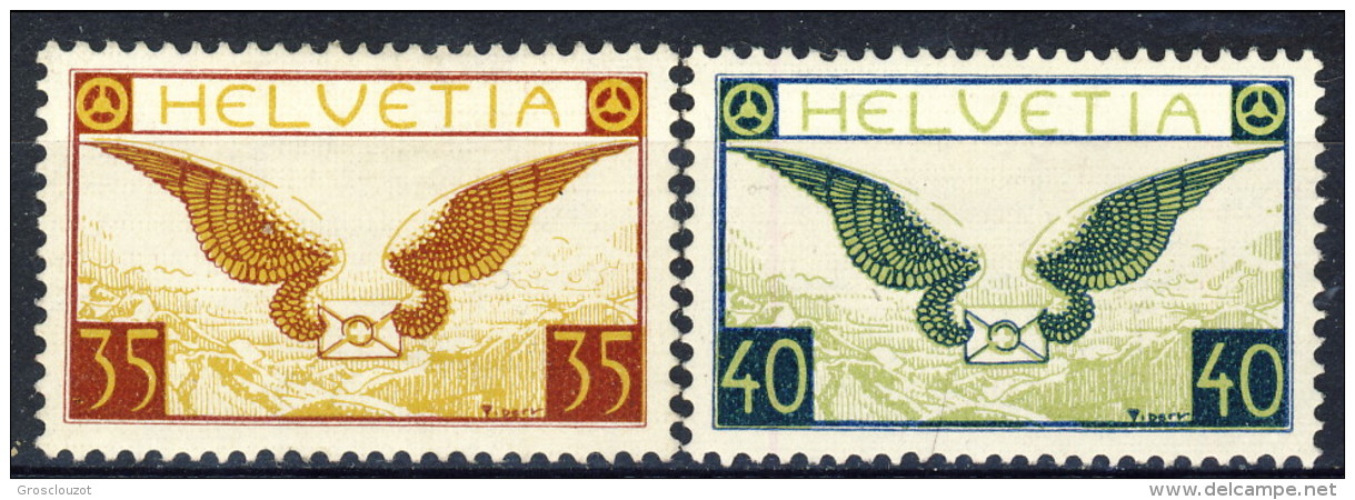 SVIZZERA PA 1929 N. A13-A14 Simboli MNH Catalogo &euro; 142 - Nuovi