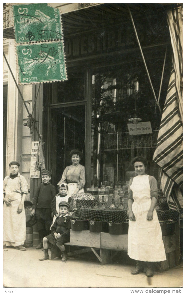 CARTE PHOTO(MAGASIN D EPICERIE) - Professions