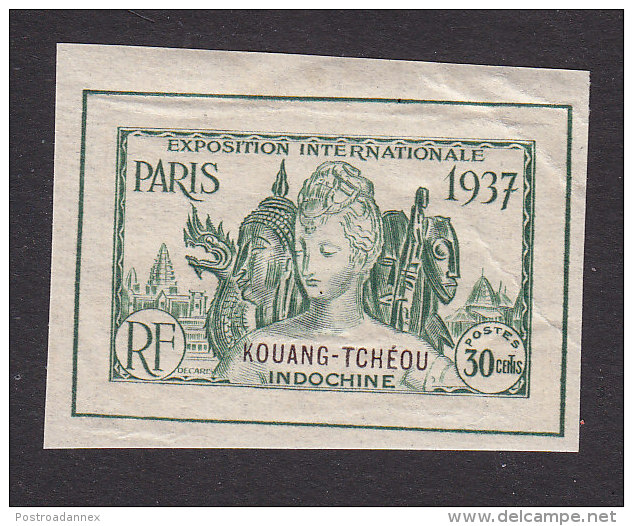 French Offices In Kwangchowan, Scott #132, Mint Hinged, Colonial Arts Exhibition, Issued 1937 - Neufs