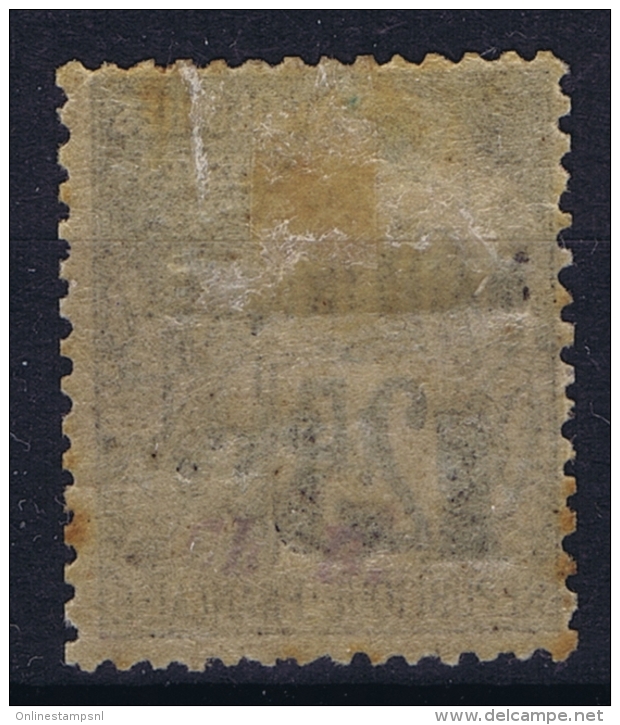 Martinique:  Yv Nr  17 MH/* Falz/ Charniere  Maury Type II  5 Caussée  Has Some Spots - Neufs