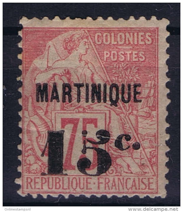 Martinique:  Yv Nr  18 MH/* Falz/ Charniere - Unused Stamps