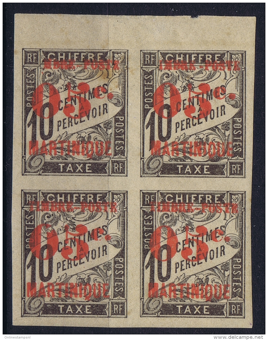 Martinique:  Yv Nr  23 Varietés MBRE Poste Et IMBRE Poste Charniere A Bord Timbres = MNH/** Sans Char. - Ungebraucht