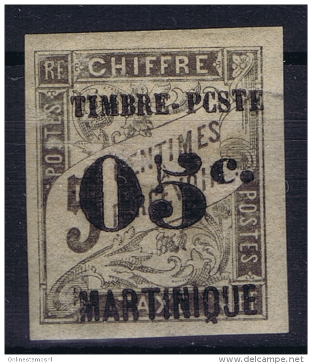 Martinique:  Yv Nr  20  Maury 19 Ic Erreur Typo. "Pcste"  MH/* Falz/ Charniere - Neufs