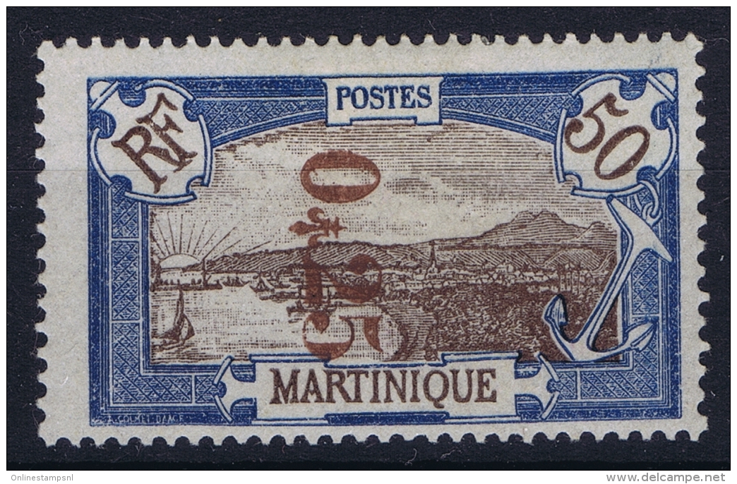 Martinique: Yv Nr 110 A Surcharge Renversée MH/* Falz/ Charniere Signed/ Signé/signiert - Neufs