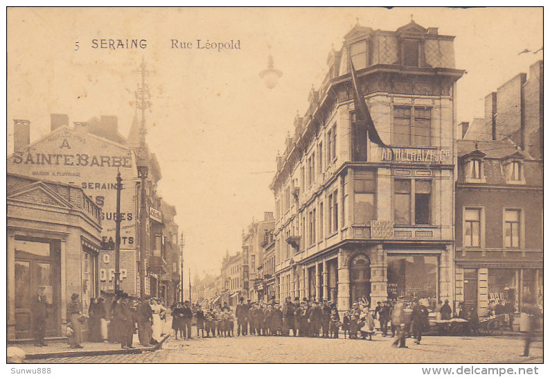 Seraing - Rue Léopold (top Animation, Delhaize, 1919) - Seraing