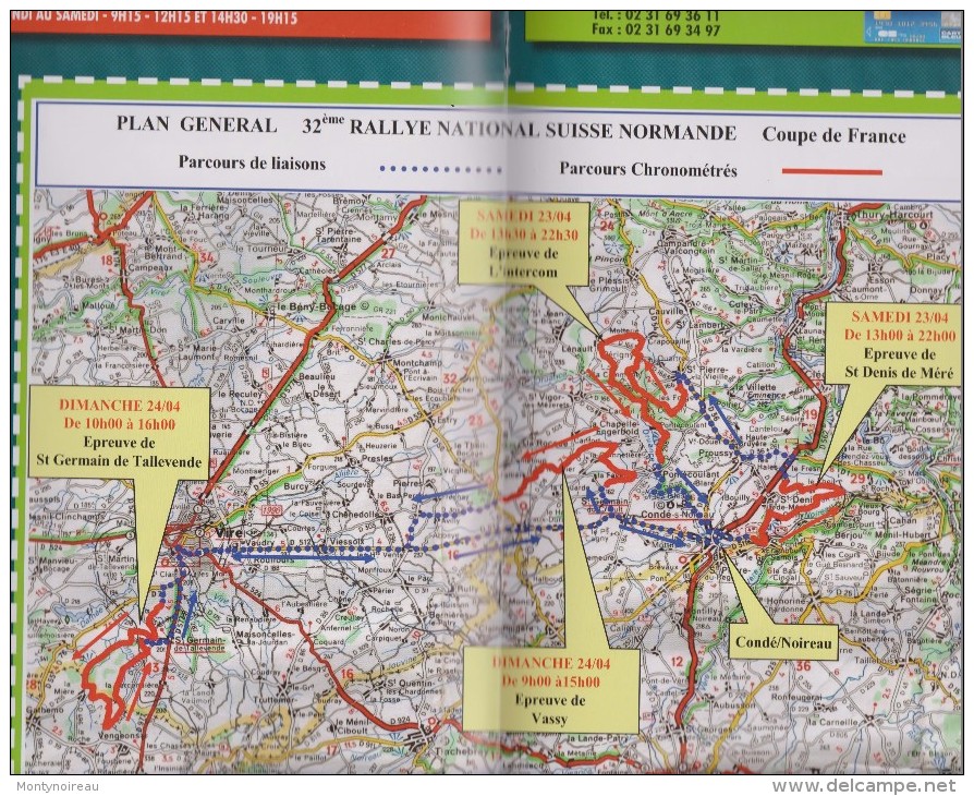 Programme Rallye  Voiture  Suisse  Normande  A  Condé  Sur  Noireau - Athis... - Autres & Non Classés