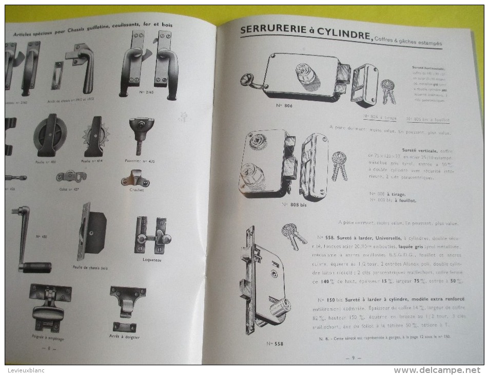Catalogue de Quincaillerie de bâtiment/PICARDparis//Ch Bernard/Feuquiére -en-Vimeu/Somme/1951   CAT130