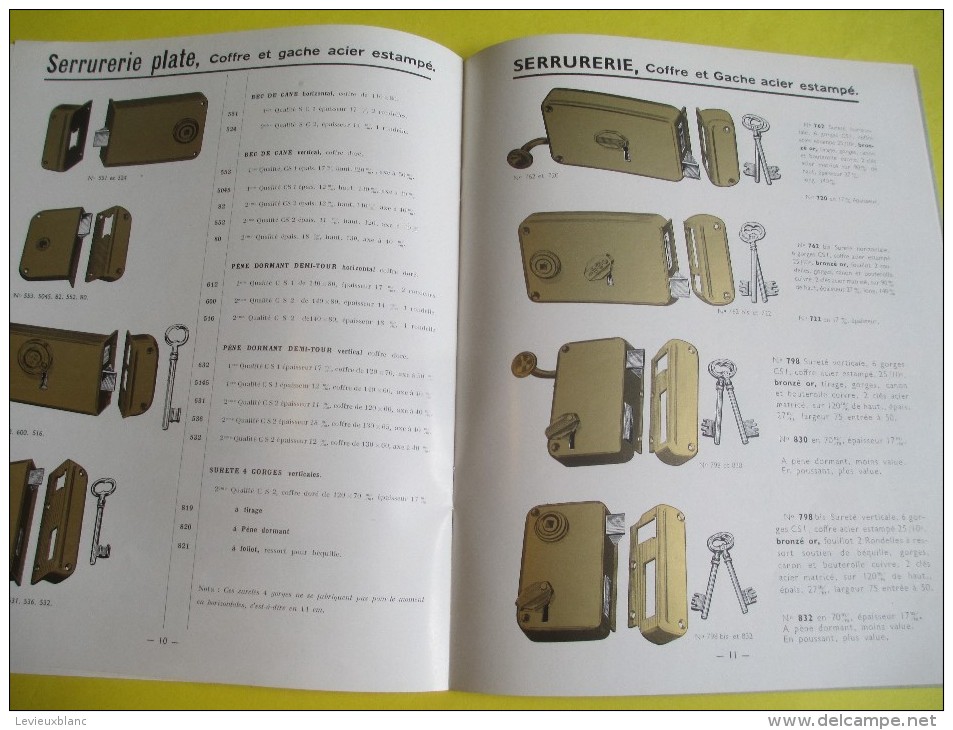 Catalogue de Quincaillerie de bâtiment/PICARDparis//Ch Bernard/Feuquiére -en-Vimeu/Somme/1951   CAT130