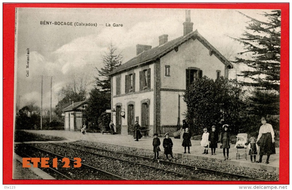 Bény Bocage  - Calvados - La Gare - Chemin De Fer - Enfants - Autres & Non Classés