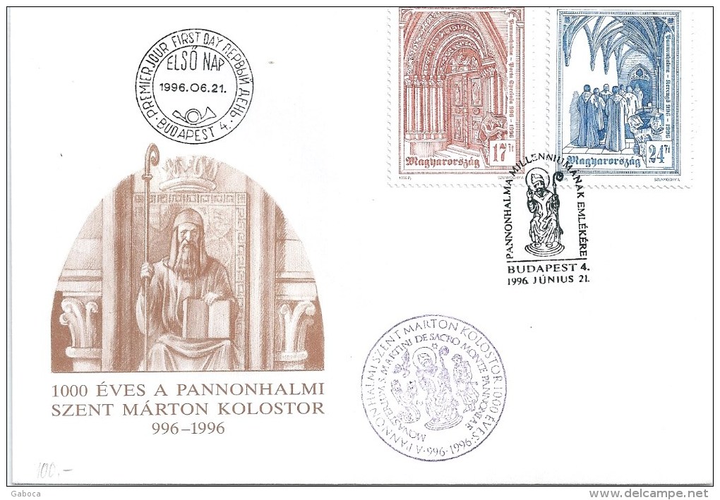 3992 Hungary FDC Religion Art Architecture Abbey Building Sculpture - Abbayes & Monastères