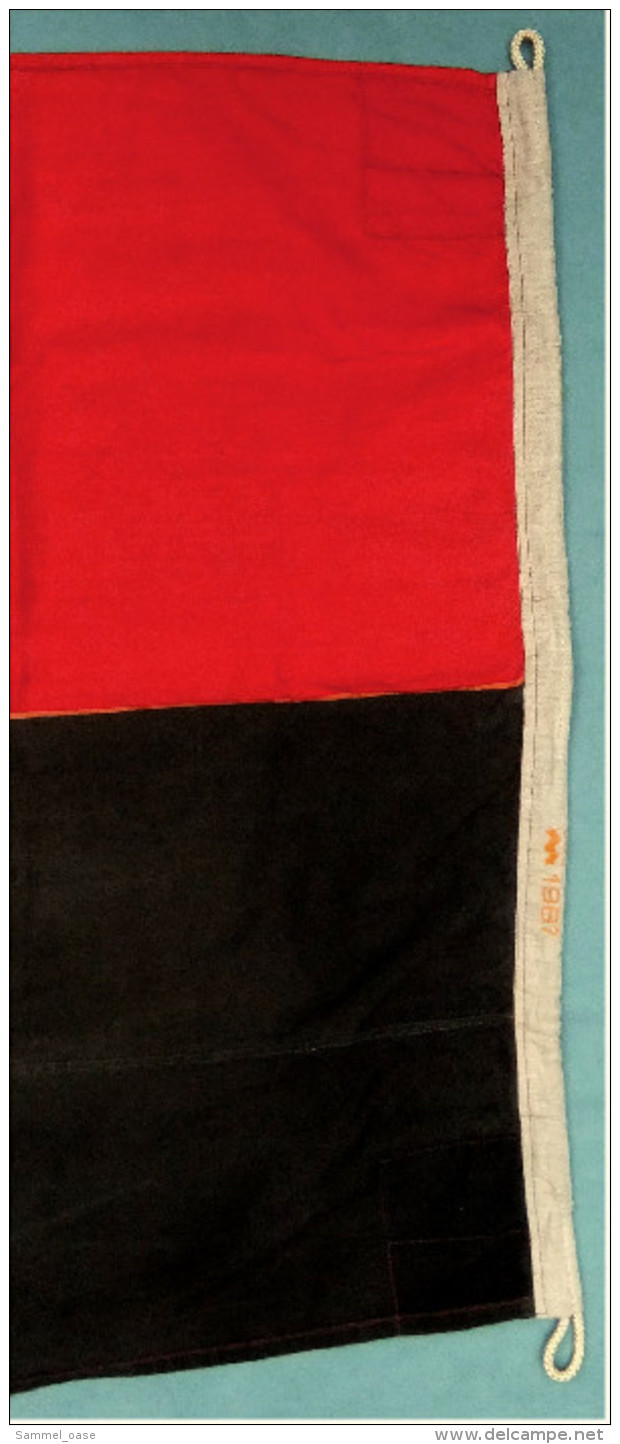 Original Schiffs-Flagge Angola  -  Von 1987  -  Material : Baumwolle  -  Ca. 140 X 80 Cm - Sonstige & Ohne Zuordnung