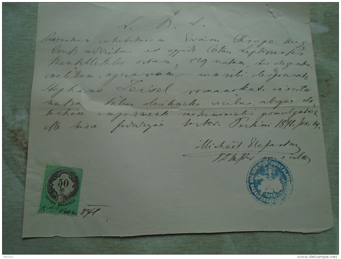 D137987.39 -Eva Chrapo - Stephanus ZEISEL 1871 Pest  Hungary    1871 - Engagement