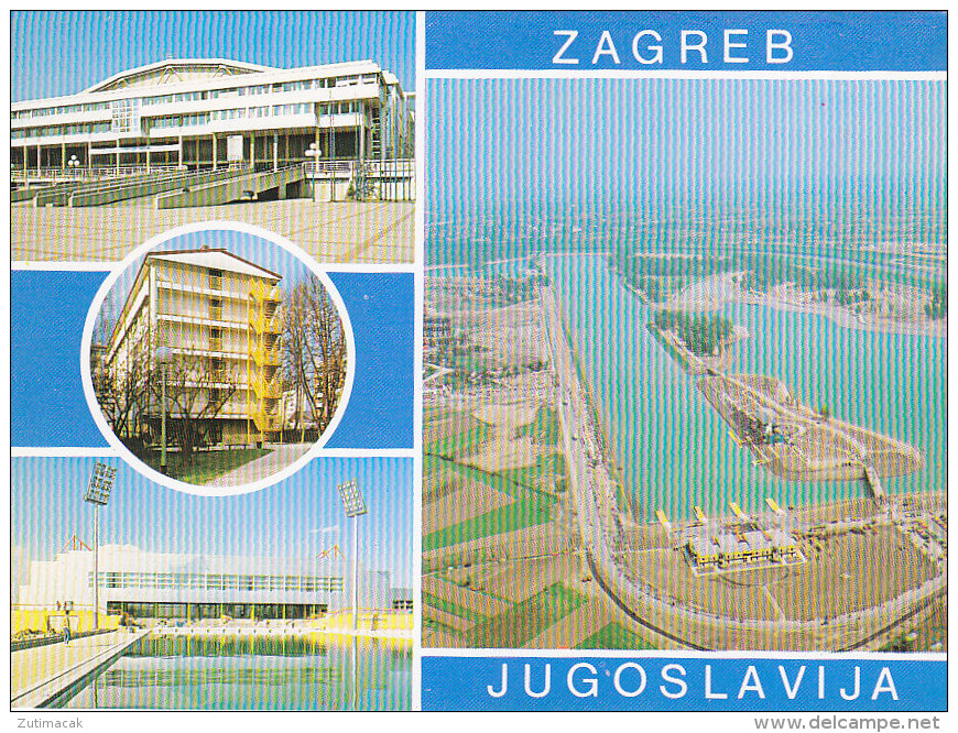 Rowing Track Lake Jarun Zagreb Croatia 70s - Aviron