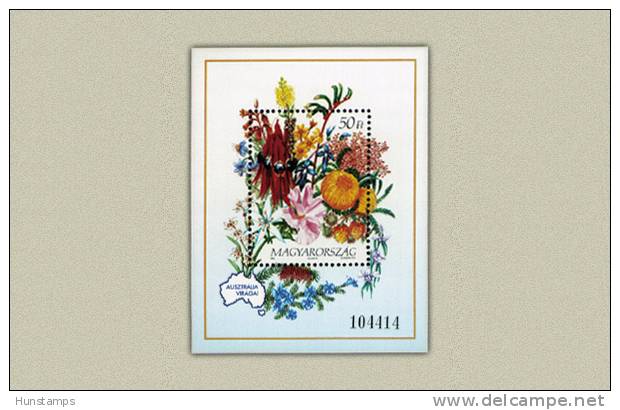 Hungary 1992. Flowers Of Australia Sheet MNH (**) Michel: Block 223 / 5 EUR - Nuevos