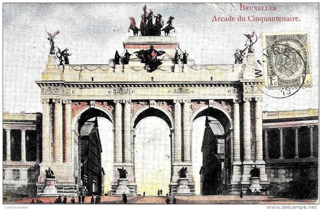 [DC2753] CPA - BELGIO - BRUXELLES - ARCADE DU CINQUANTENAIRE - Viaggiata - Old Postcard - Monumenti, Edifici