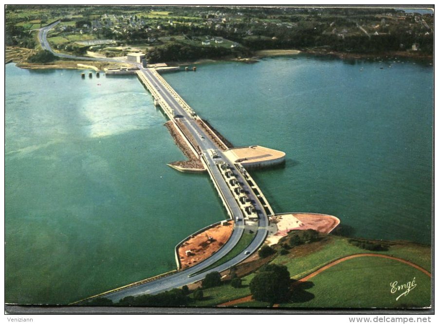 CPM - Entre ST MALO Et DINARD - Le Barrage De L'Usine MAREMOTRICE De La Rance - Vue Aérienne - Dinard