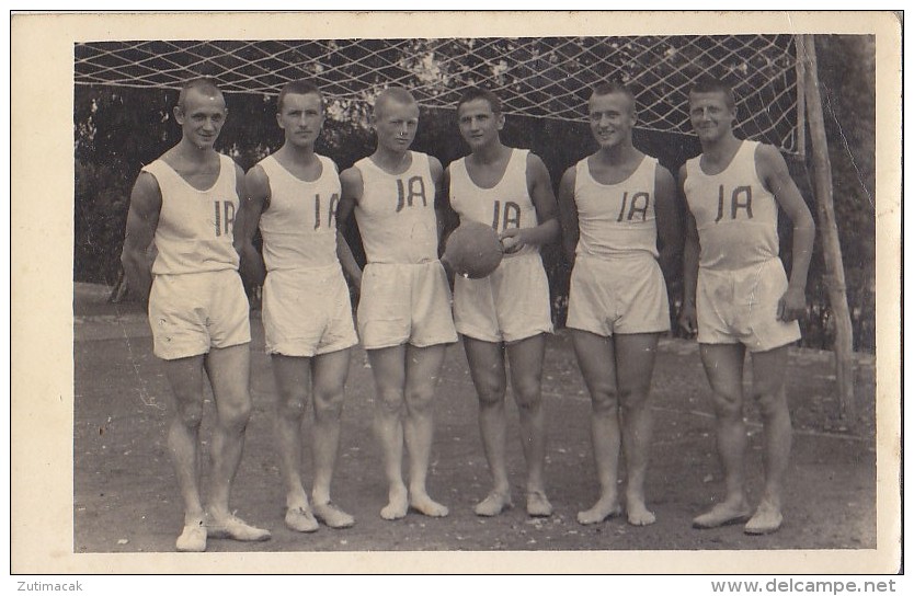 Volleyball Teal Old Real Photo - Voleibol