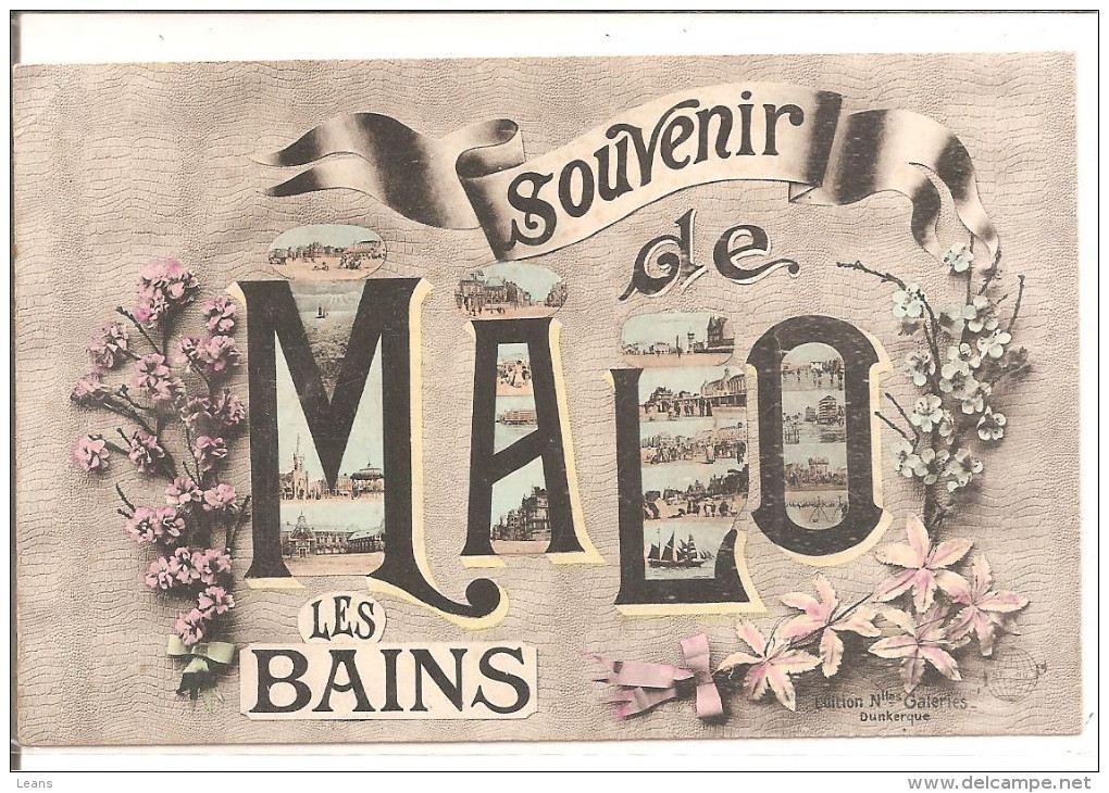 SOUVENIR DE MALO LES BAINS     Ed: Nouvelles Galeries - Malo Les Bains