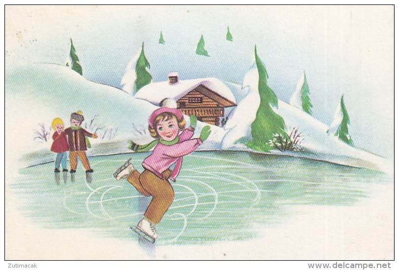 Skating At Frozen Lake 1965 - Pattinaggio Artistico