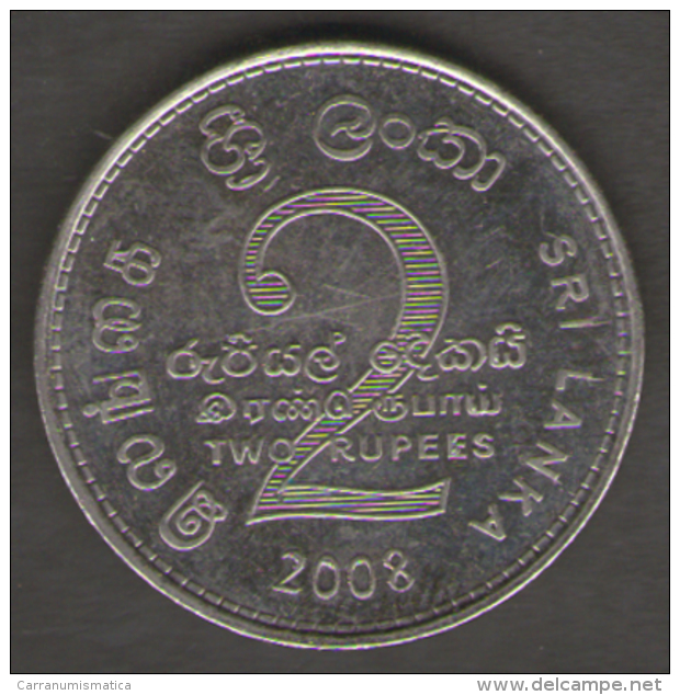 SRI LANKA 2 RUPEES 2008 - Sri Lanka