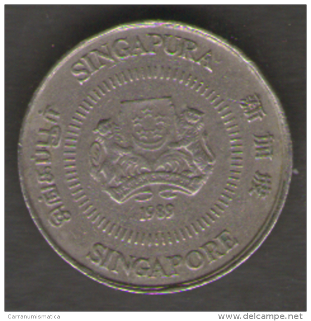 SINGAPORE 10 CENTS 1989 - Singapur