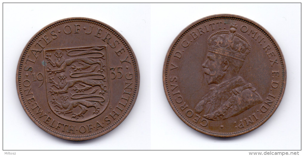 Jersey 1/12 Shilling 1935 - Jersey