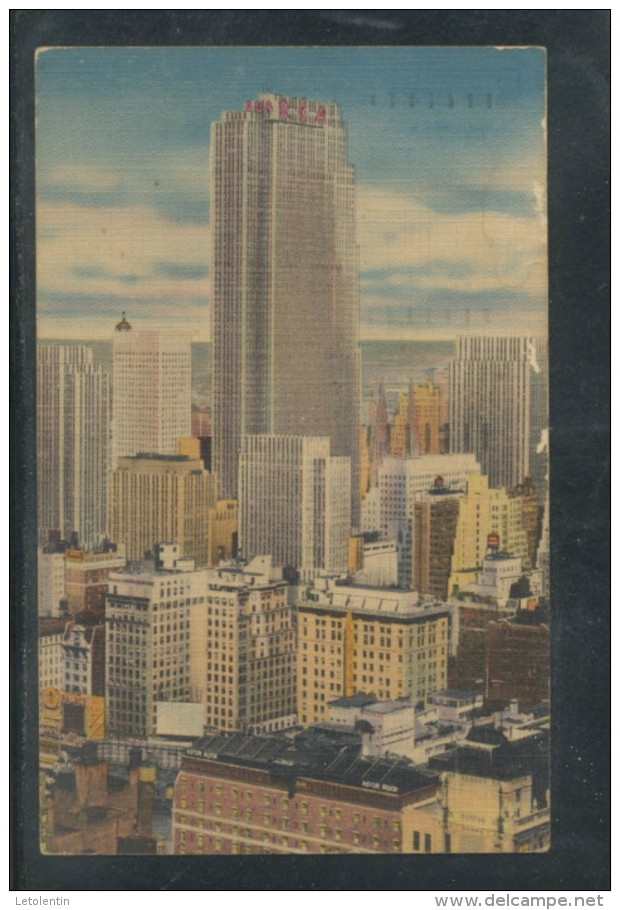 CPA - USA - NEW YORK  - RADIO CITY AREA SKYLINE LOOKING NORTHEAST - Autres Monuments, édifices