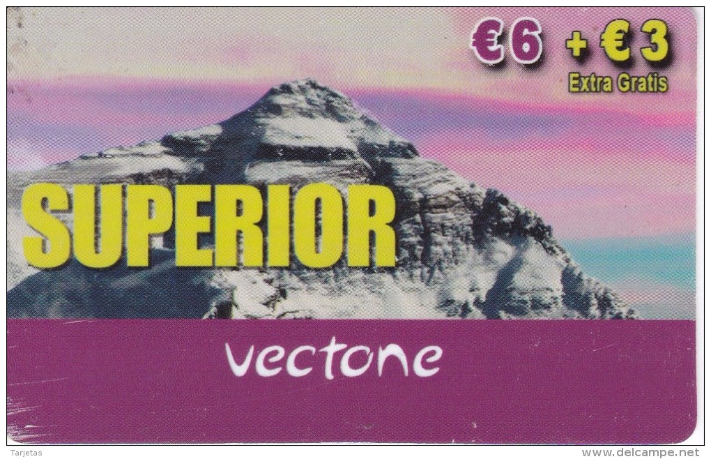 TARJETA DE ESPAÑA DE VECTONE  SUPERIOR (MONTAÑA-MOUNTAIN) - Montagnes